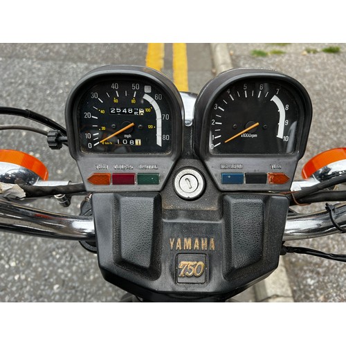 14 - Black 1982 YAMAHA XV750 SPECIAL, Registration LAE248X.
This motorbike is in lovely condition for its... 