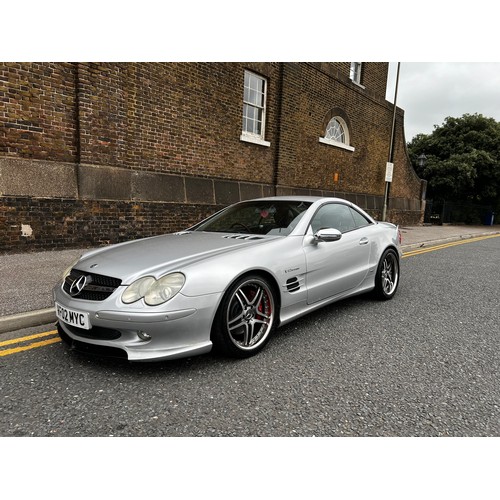 13 - Silver Mercedes SL500 AUTO with SL65 AMG body kit, Registration VF02MYC. This vehicle is a lovely sp... 