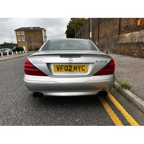 13 - Silver Mercedes SL500 AUTO with SL65 AMG body kit, Registration VF02MYC. This vehicle is a lovely sp... 