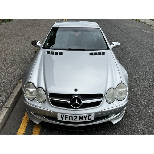 13 - Silver Mercedes SL500 AUTO with SL65 AMG body kit, Registration VF02MYC. This vehicle is a lovely sp... 