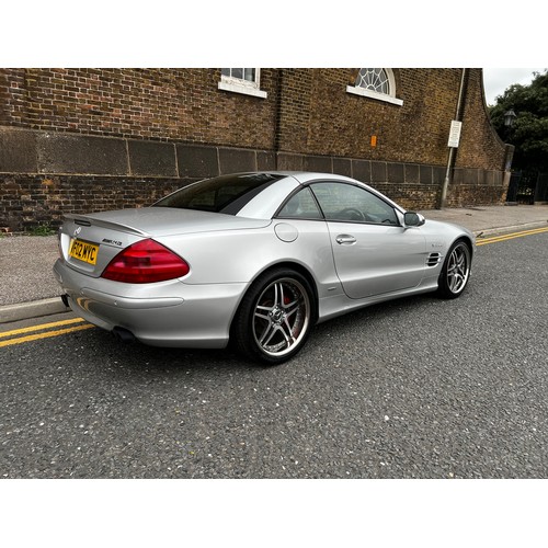 13 - Silver Mercedes SL500 AUTO with SL65 AMG body kit, Registration VF02MYC. This vehicle is a lovely sp... 