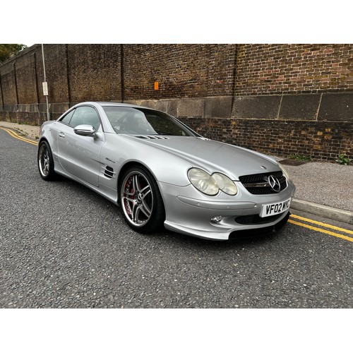 13 - Silver Mercedes SL500 AUTO with SL65 AMG body kit, Registration VF02MYC. This vehicle is a lovely sp... 