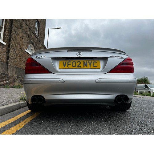 13 - Silver Mercedes SL500 AUTO with SL65 AMG body kit, Registration VF02MYC. This vehicle is a lovely sp... 