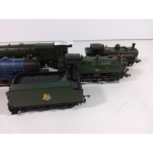 183 - 3 engines + engine and tender