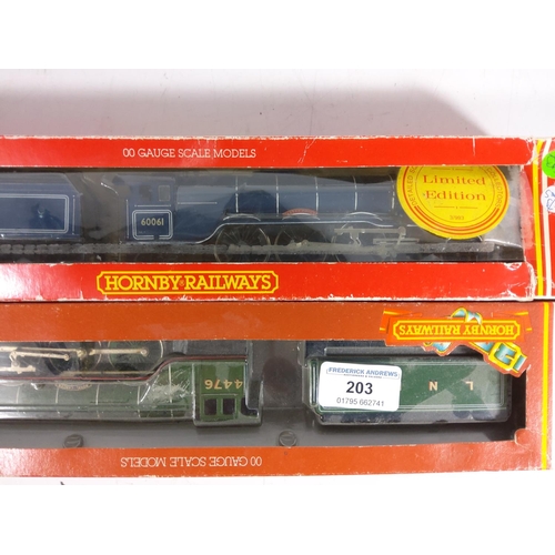 203 - 2 boxed Hornby engines and tenders