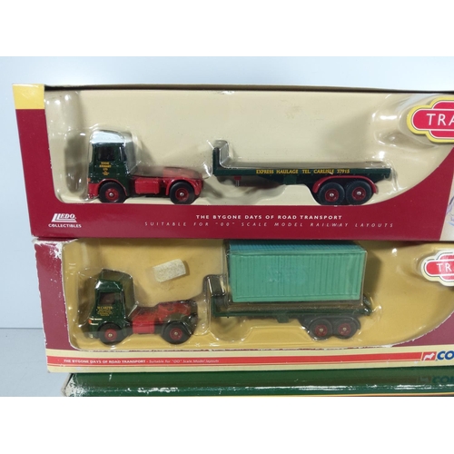 206 - 3 Eddie Stobart and 2 track side models