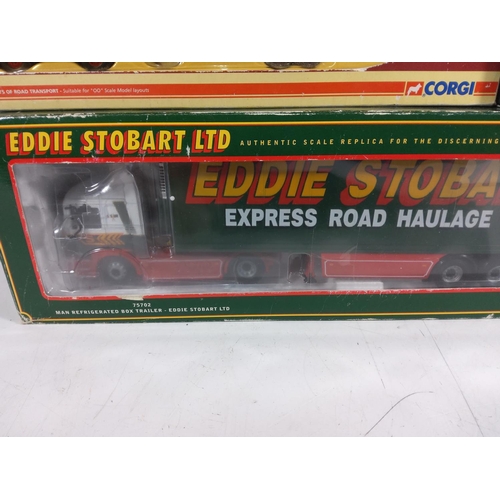 206 - 3 Eddie Stobart and 2 track side models