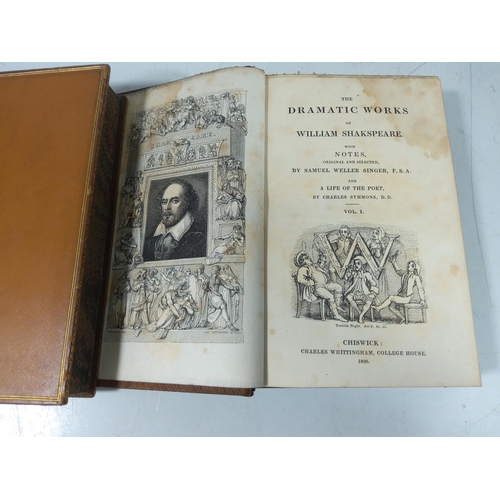 210 - Leather bound set of 11 books