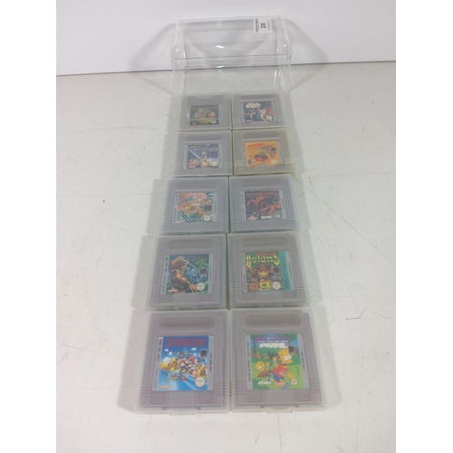 230 - Boxed selection of GameBoy cartridges