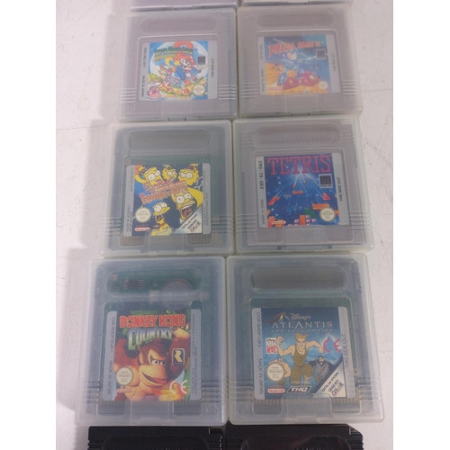 231 - Boxed selection of GameBoy cartridges