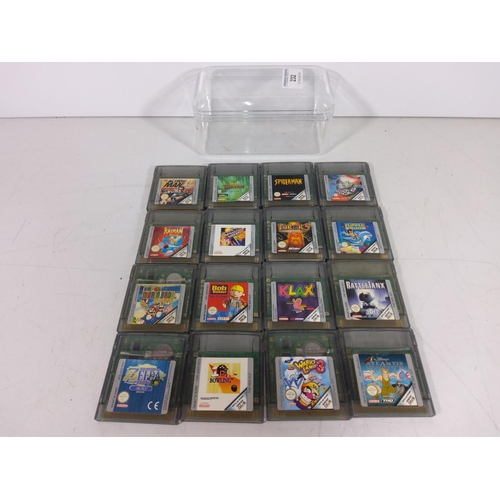 232 - Boxed selection of GameBoy cartridges