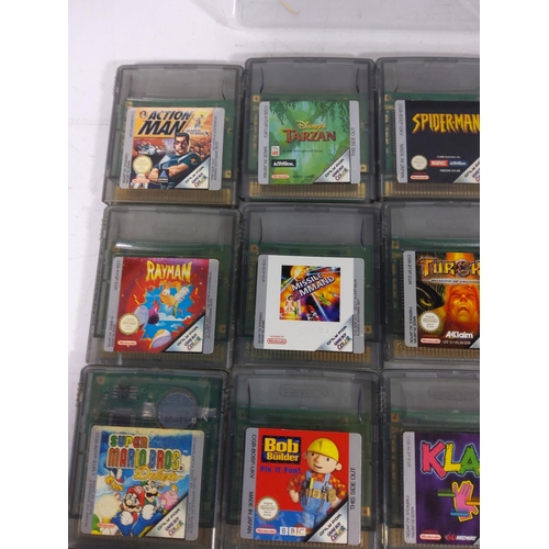 232 - Boxed selection of GameBoy cartridges