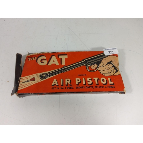 240 - Boxed Gatgun air pistol