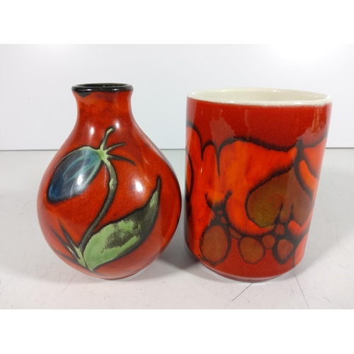 267 - Poole pottery delphis vase + 1