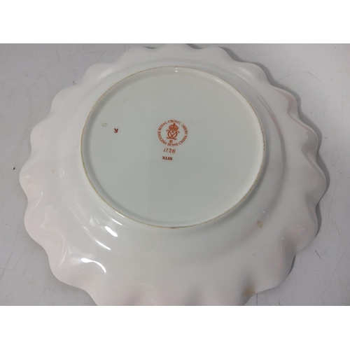 345 - Royal crown derby ladybird (no stopper) plate and boxed dish