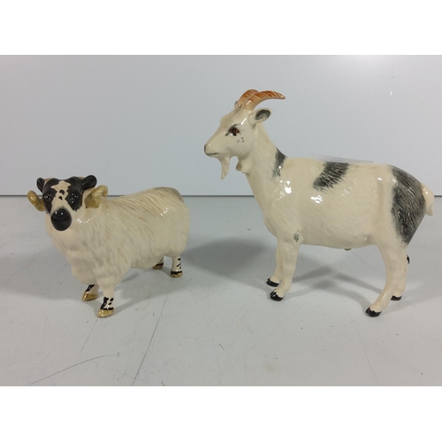 352 - Beswick sheep and goat