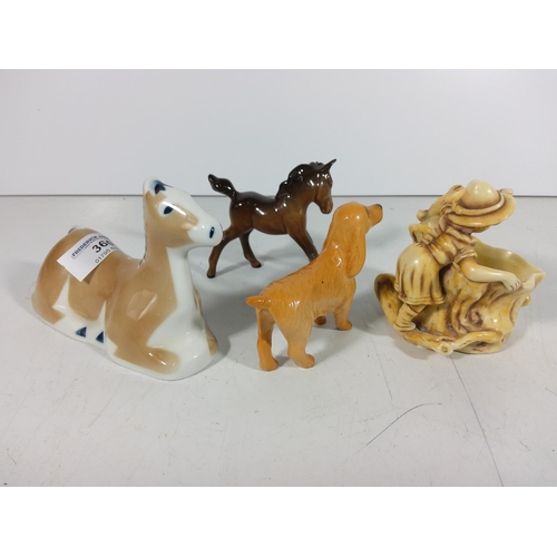 360 - 3 various animal figures + 1