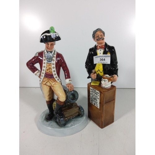 364 - 2 Doulton figures - The Auctioneer and Officer of the Line