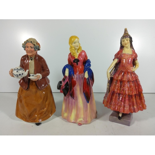 367 - Early Spanish Doulton lady + 2 others