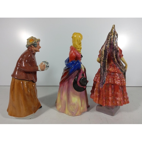 367 - Early Spanish Doulton lady + 2 others