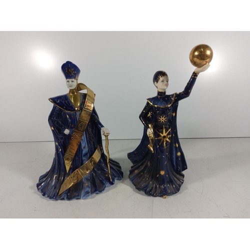 262 - 2 wedgewood galaxy collection lady figures