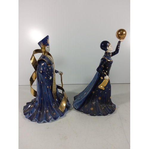 262 - 2 wedgewood galaxy collection lady figures