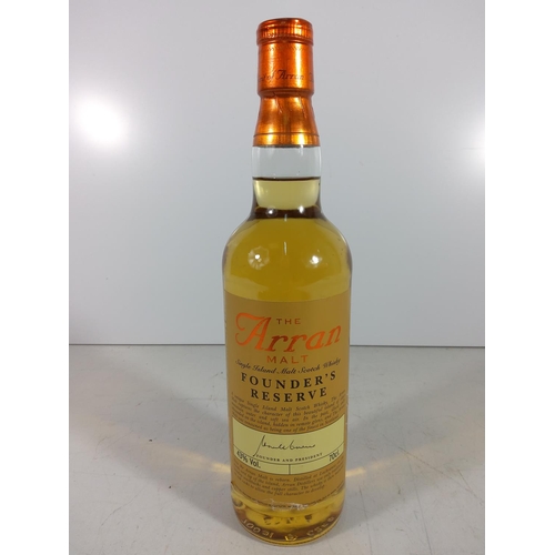 312 - Bottle of Aran single malt founders reserve whisky