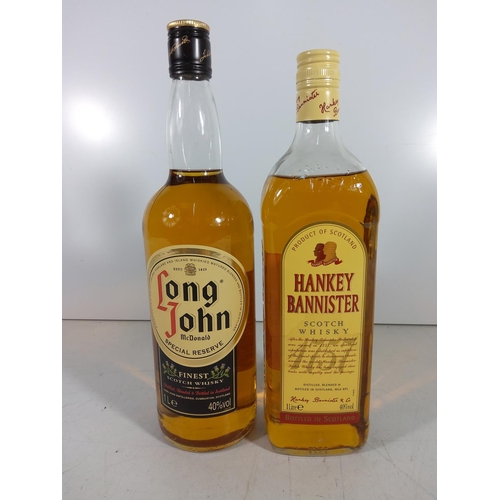 316 - A boxed bottle of Hanky bannister and bottle of Long John whisky