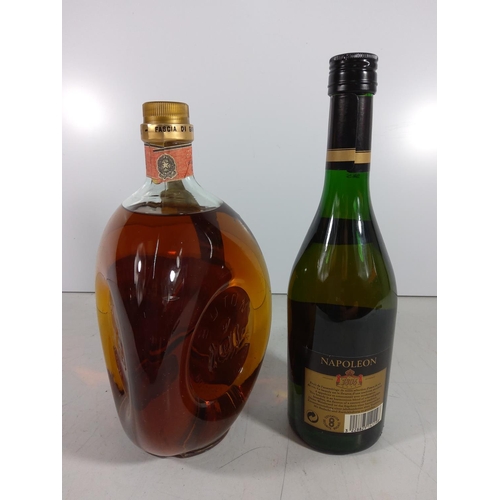 318 - Napoleon brandy and Vecchia Romagna brandy