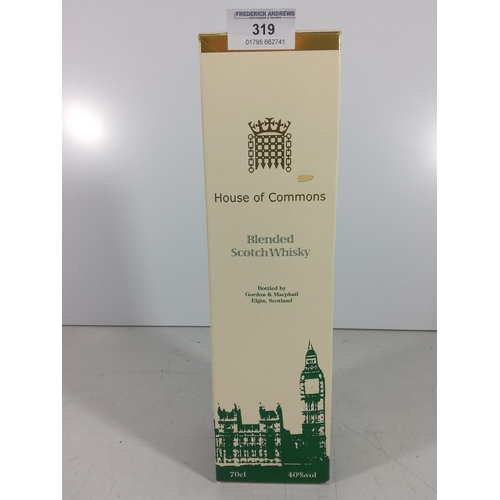 319 - House of Commons bottle of scotch