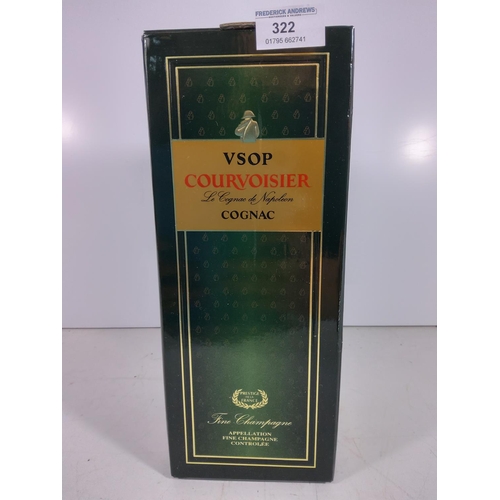 322 - Bottle of Courvoisier VSOP