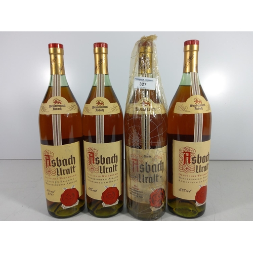 327 - 4 bottles of Asbach Uralt