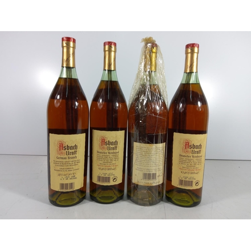 327 - 4 bottles of Asbach Uralt