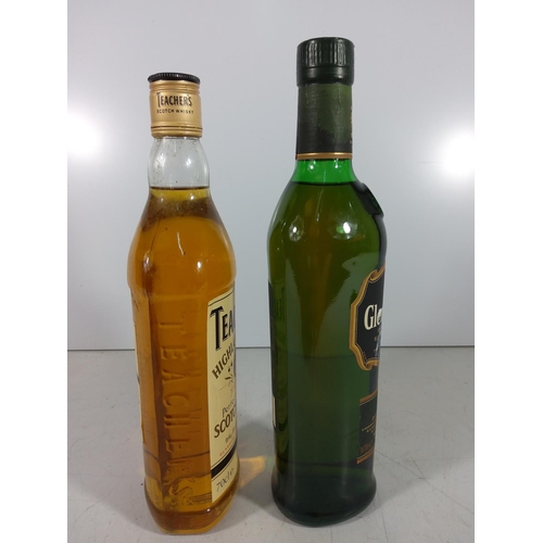 333 - Bottle of Glennfidich and bottle of Teachers