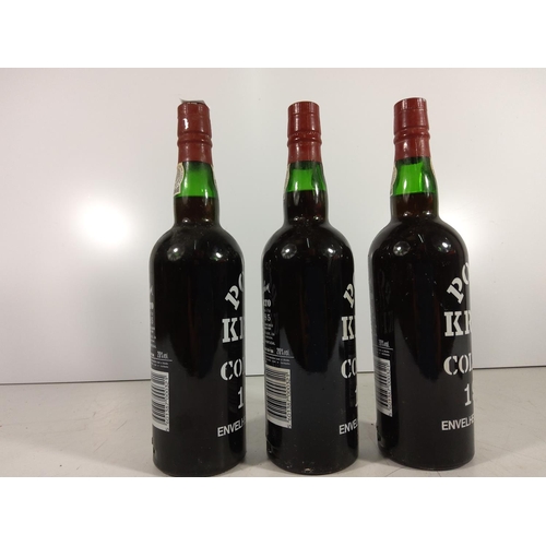 335 - 3 bottles of Porto Crohn Colhite 1985 port