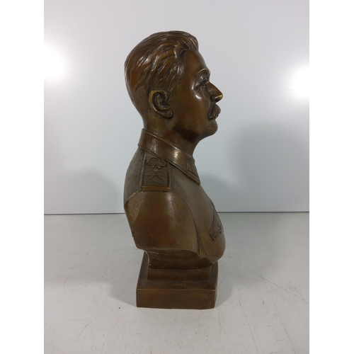 342 - Cast bronze bust of J.Stalin