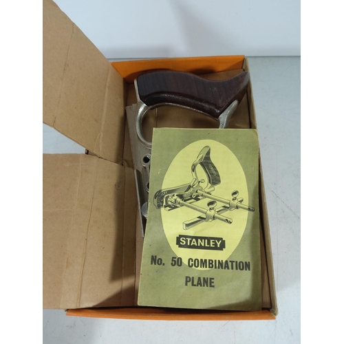 392 - Boxed Stanley no.50 combination plane