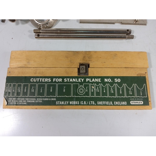 392 - Boxed Stanley no.50 combination plane