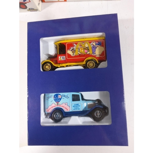 142 - 9 Boxed Ronald Mcdonald Model vehicles