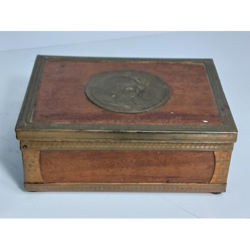 20 - 2 wooden boxes and a metal box containing sketches