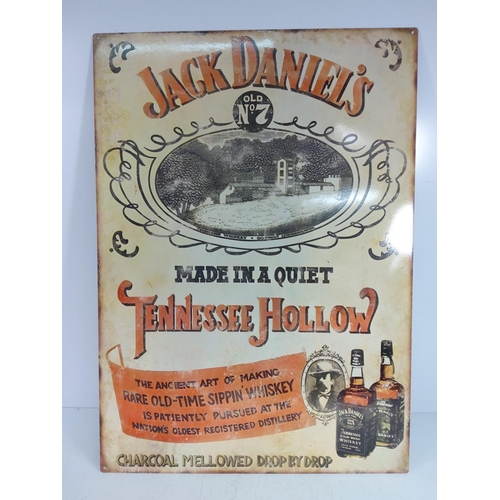 87 - Large tin advertising sign, 70 x 50cms