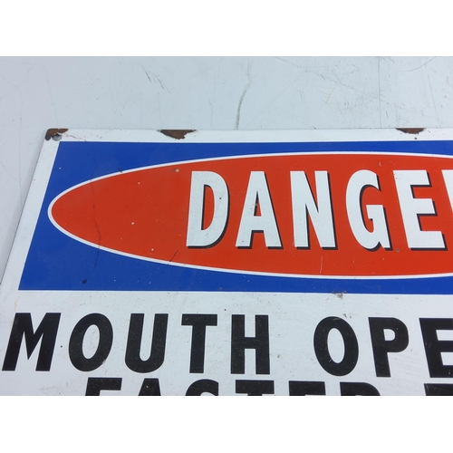 158 - Enamelled metal advertising sign, 38 x 29cms