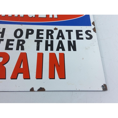 158 - Enamelled metal advertising sign, 38 x 29cms