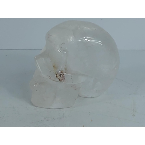 280 - Rock crystal skull, 7cms in height