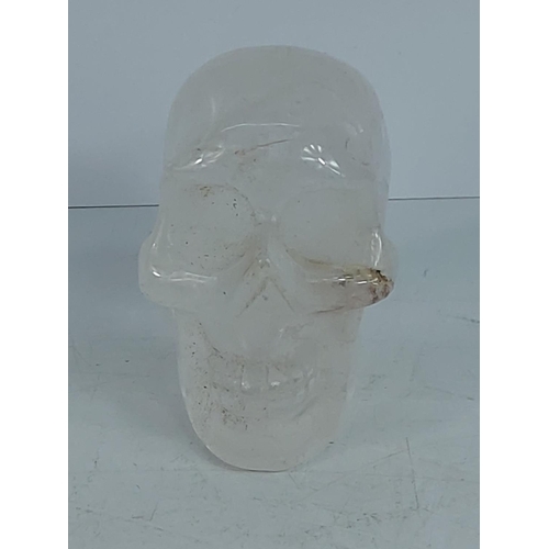 280 - Rock crystal skull, 7cms in height