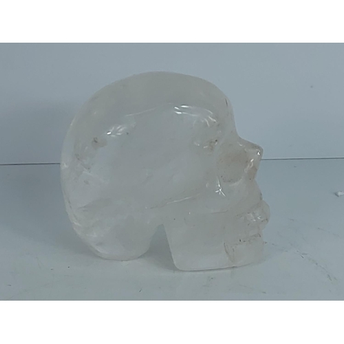 280 - Rock crystal skull, 7cms in height