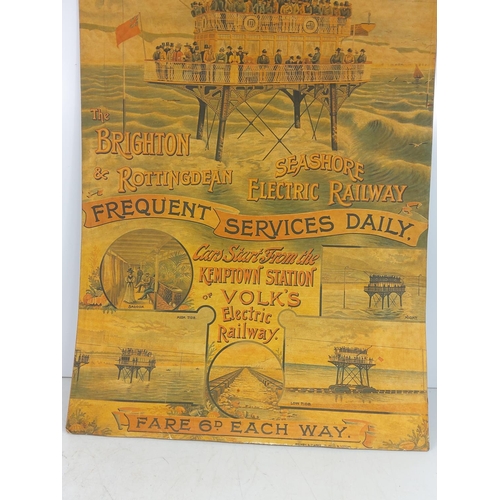 193 - Vintage Brighton poster, 74 x 46cms