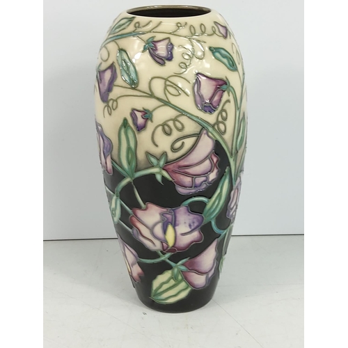 205 - Tall Moorcroft vase dated 2003, 19cms in height