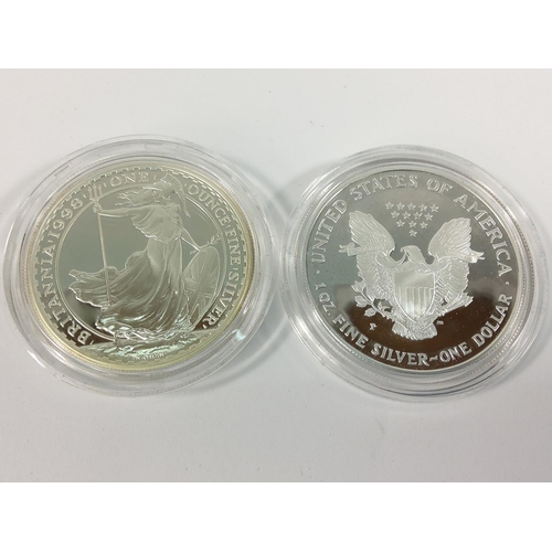 225 - Cased silver proof Ladies of Freedom 2 coin set