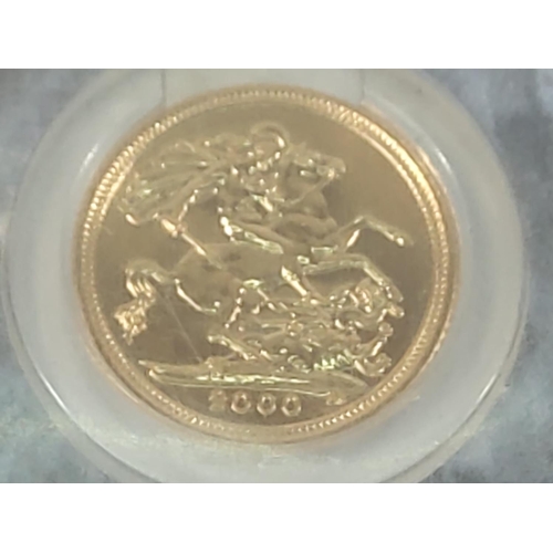 226 - Year 2000 proof half sovereign